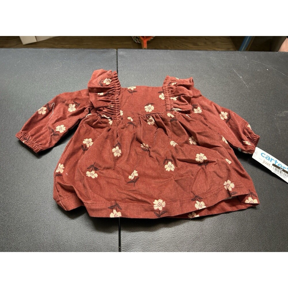 Carters Girls 3 Months Floral Dress W/ Diaper Cover - NWT